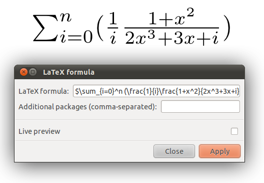 latex textbar formula